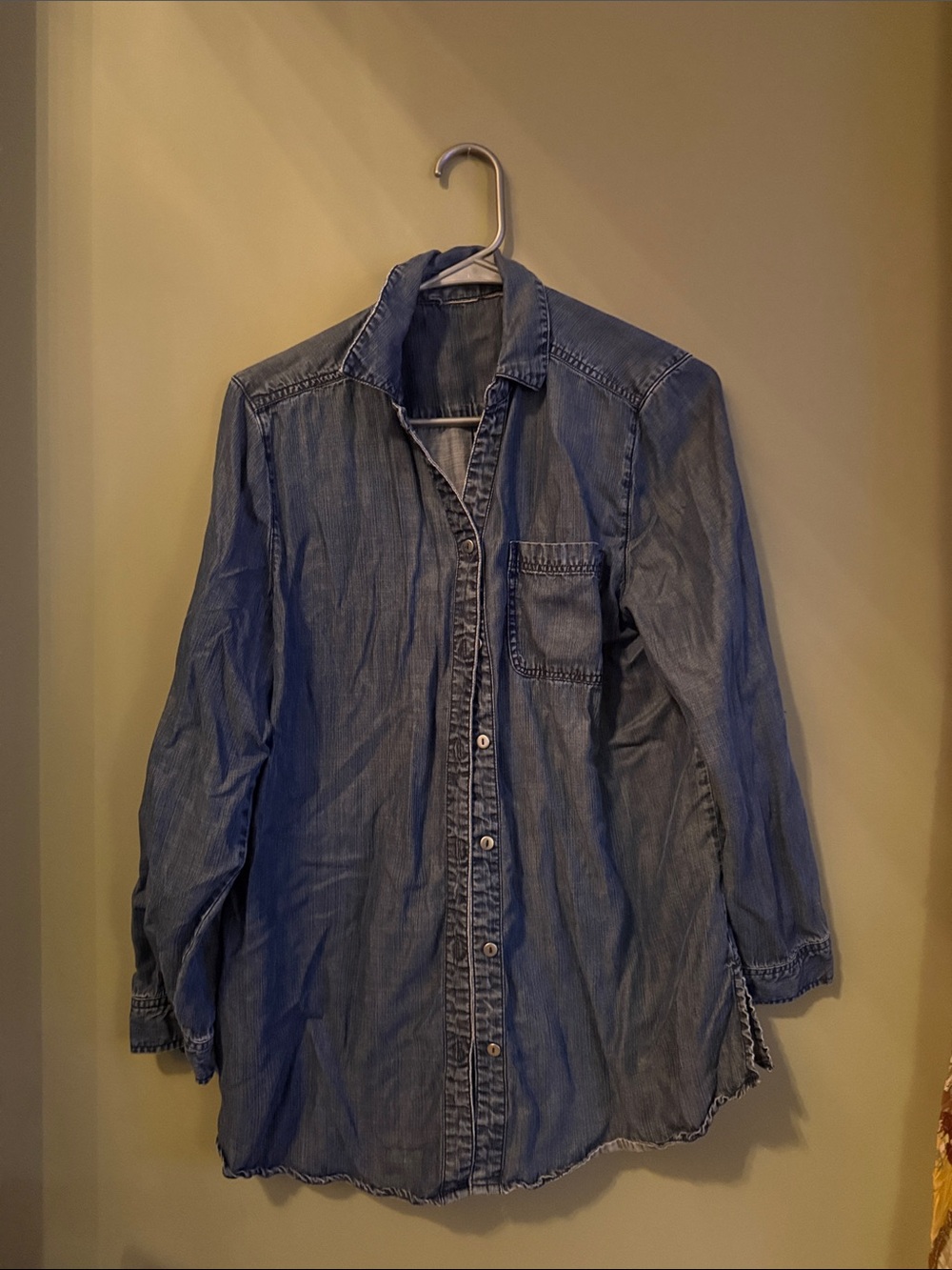 Denim Button-Up Shirt - Blue